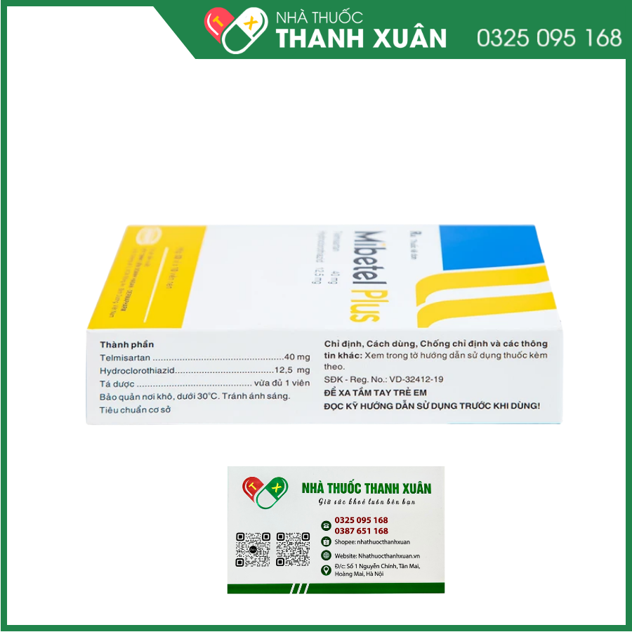 Mibetel Plus điều trị tăng huyết áp vô căn